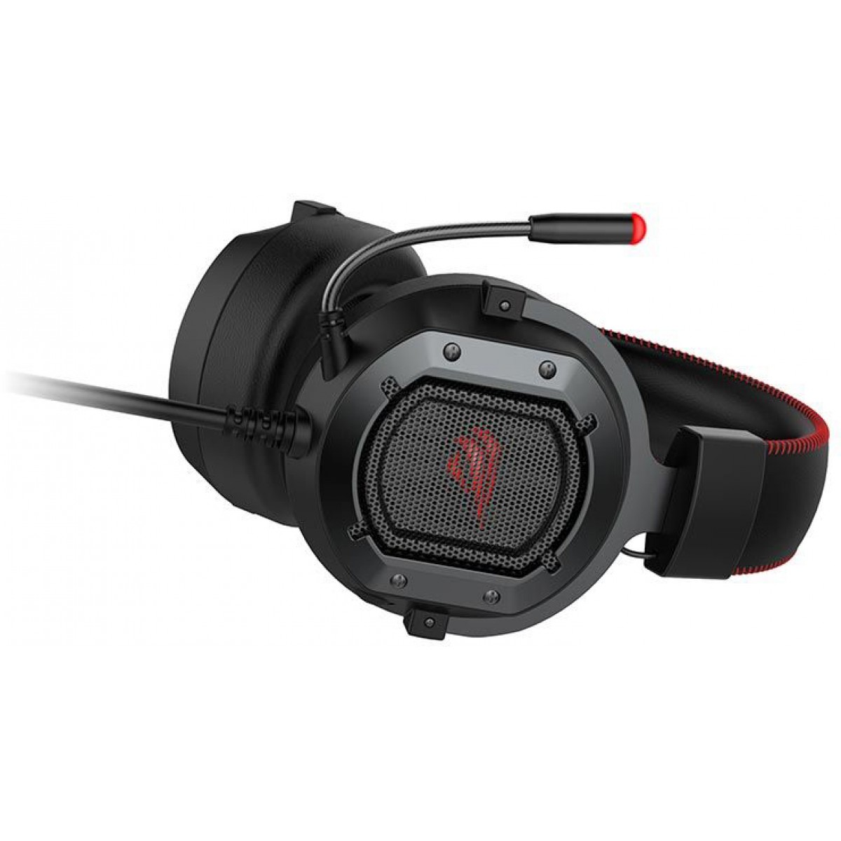 Headset Gamer Havit H2006U, USB Áudio 7.1, Black-Red