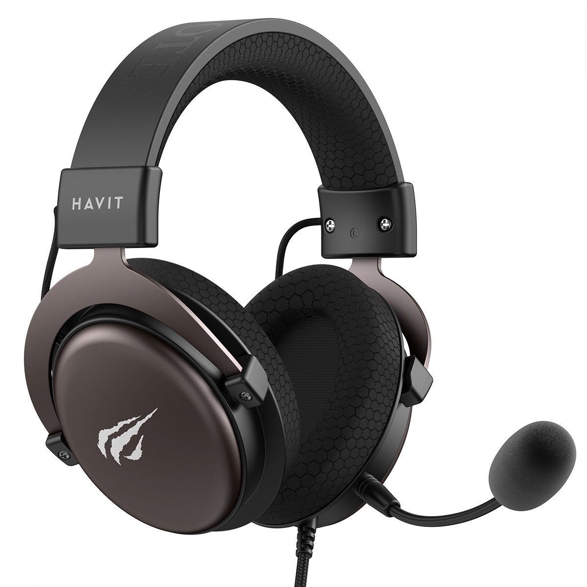 Headset Gamer Havit H2015D, 3.5mm, Drivers de 50mm, Tecido, Preto, HVGMH-H2015d-BO