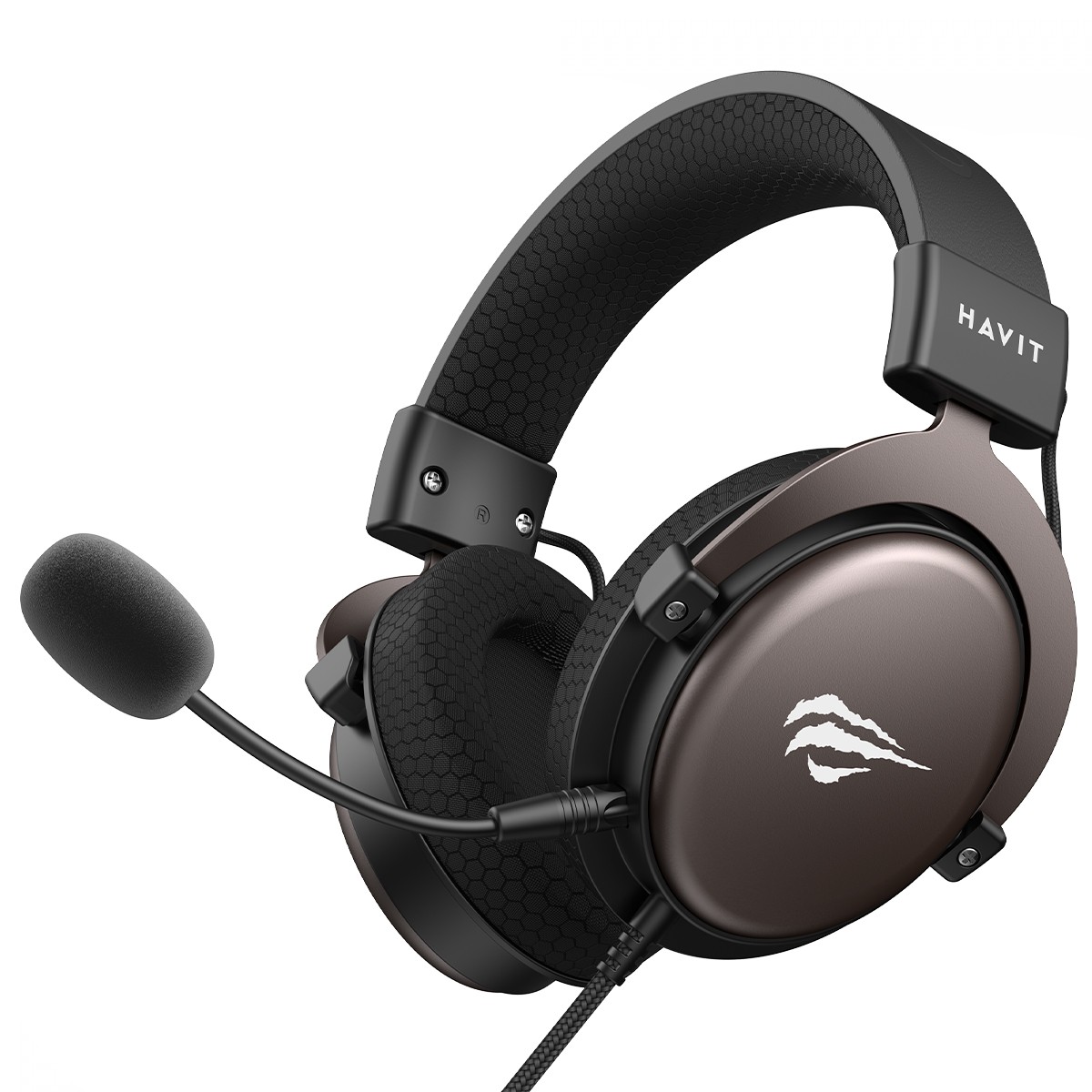 Headset Gamer Havit H2015D, 3.5mm, Drivers de 50mm, Tecido, Preto, HVGMH-H2015d-BO