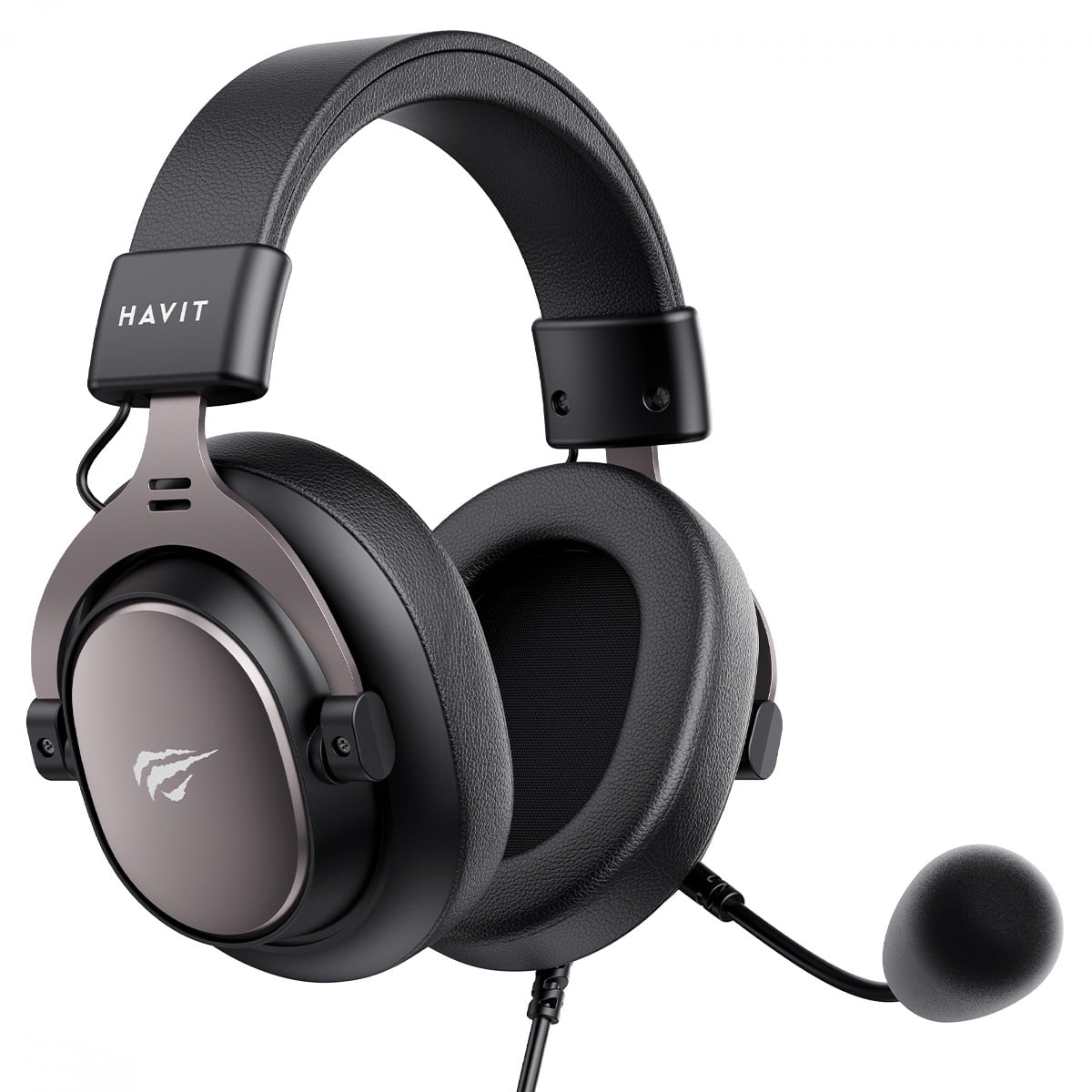 Headset Gamer Havit H2015SE, 3.5mm, Drivers de 53mm, Microfone Removível, Black Ochre