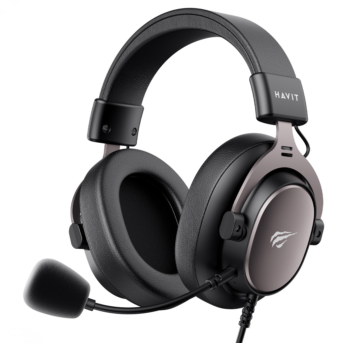 Headset Gamer Havit H2015SE, 3.5mm, Drivers de 53mm, Microfone Removível, Black Ochre