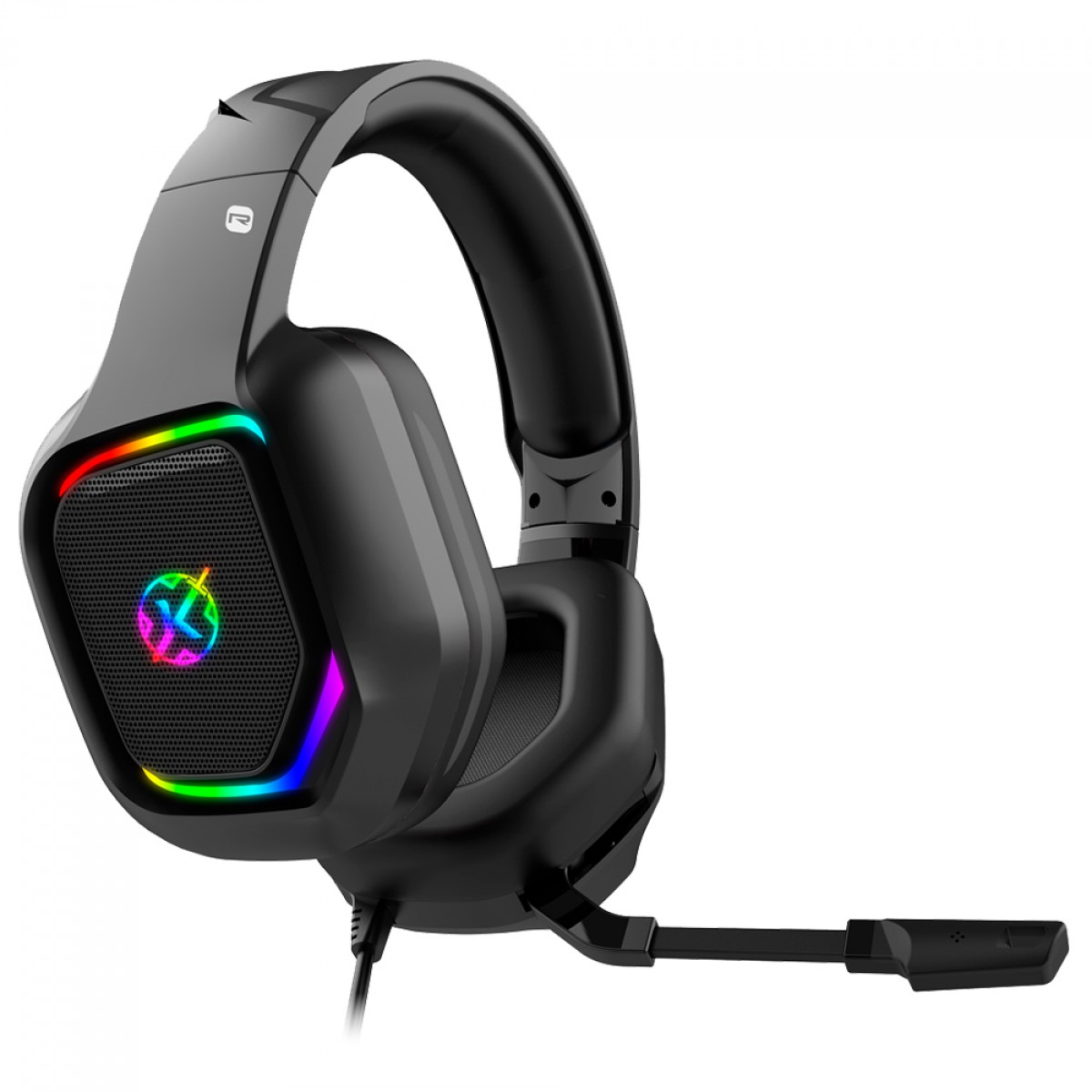 Headset Gamer Kalkan Magni, RGB, Drivers de 50mm, 7.1 Virtual Surround, Preto, KLK00023