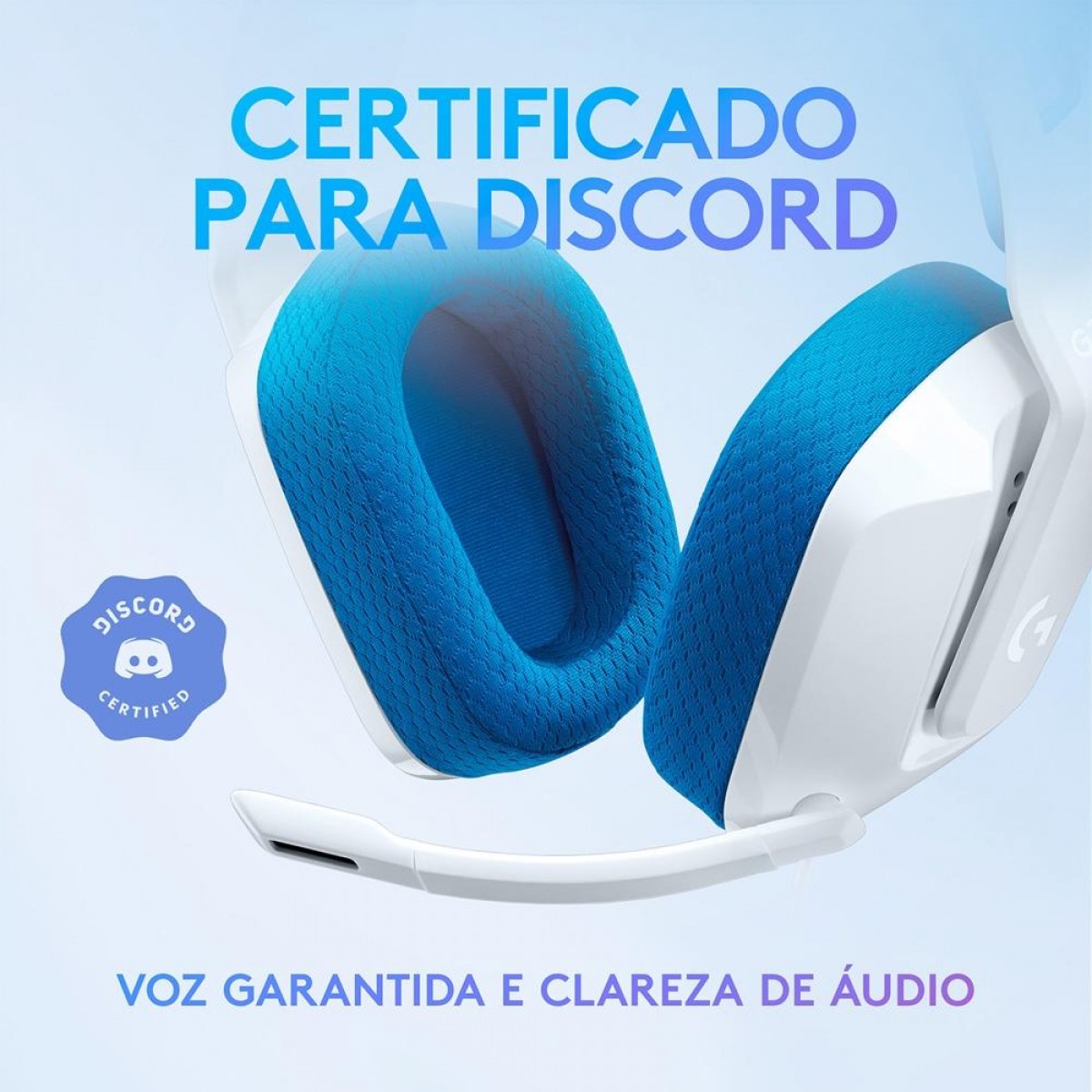 Headset Gamer Logitech G335, 3.5mm, Drivers de 40mm, Múltiplas Plataformas, White, 981-001017