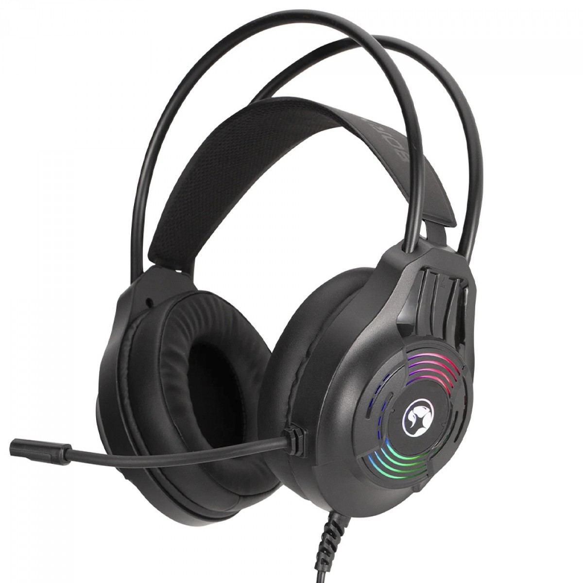 Headset Gamer Marvo H8326, Usb+3.5mm, PC, RGB, Black