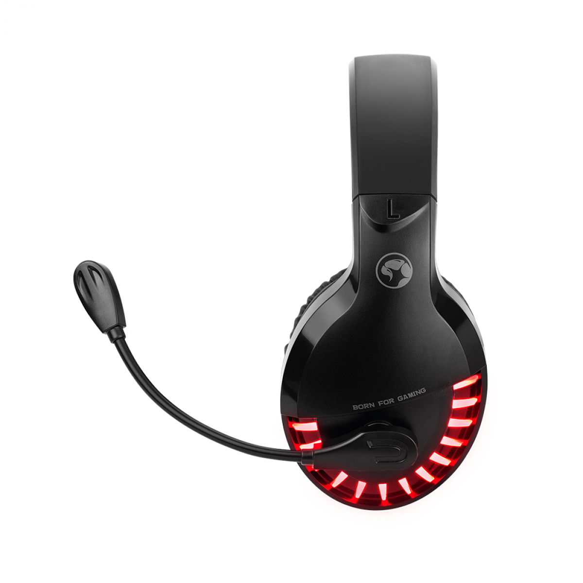 Headset Gamer Marvo HG8932, 3.5mm, PC, LED Red, Black/Red 