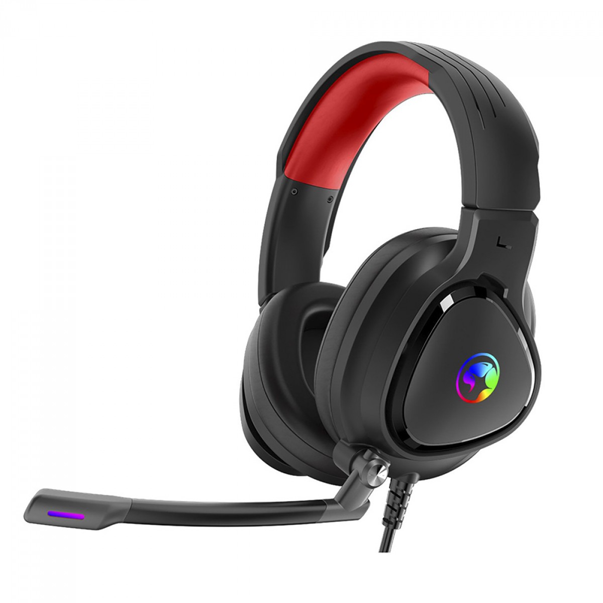 Headset Gamer Marvo HG8958, 3.5mm+USB, PC, RGB, Black
