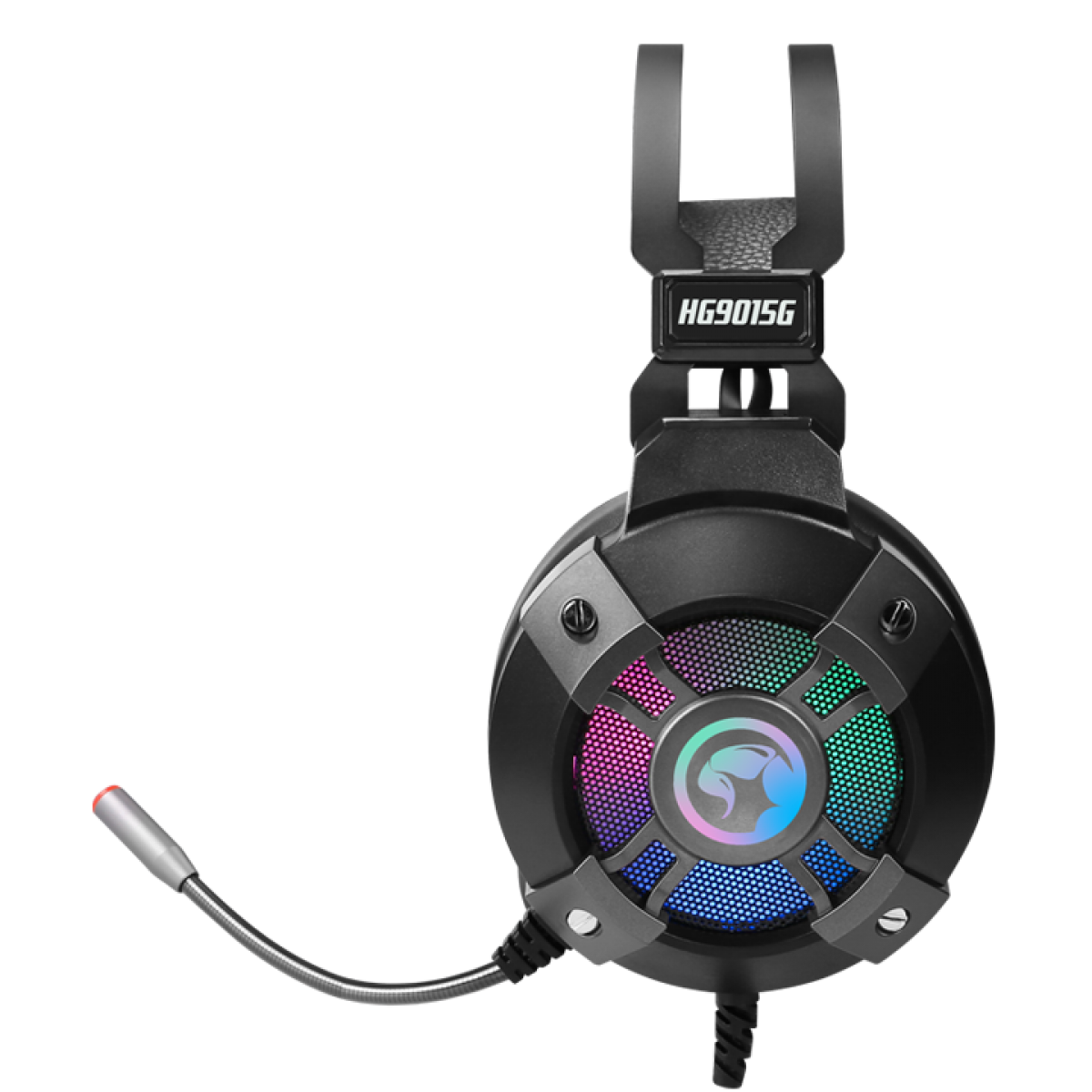 Headset Gamer Marvo HG9015G, USB, 7.1 Surround, PC, RGB, Black