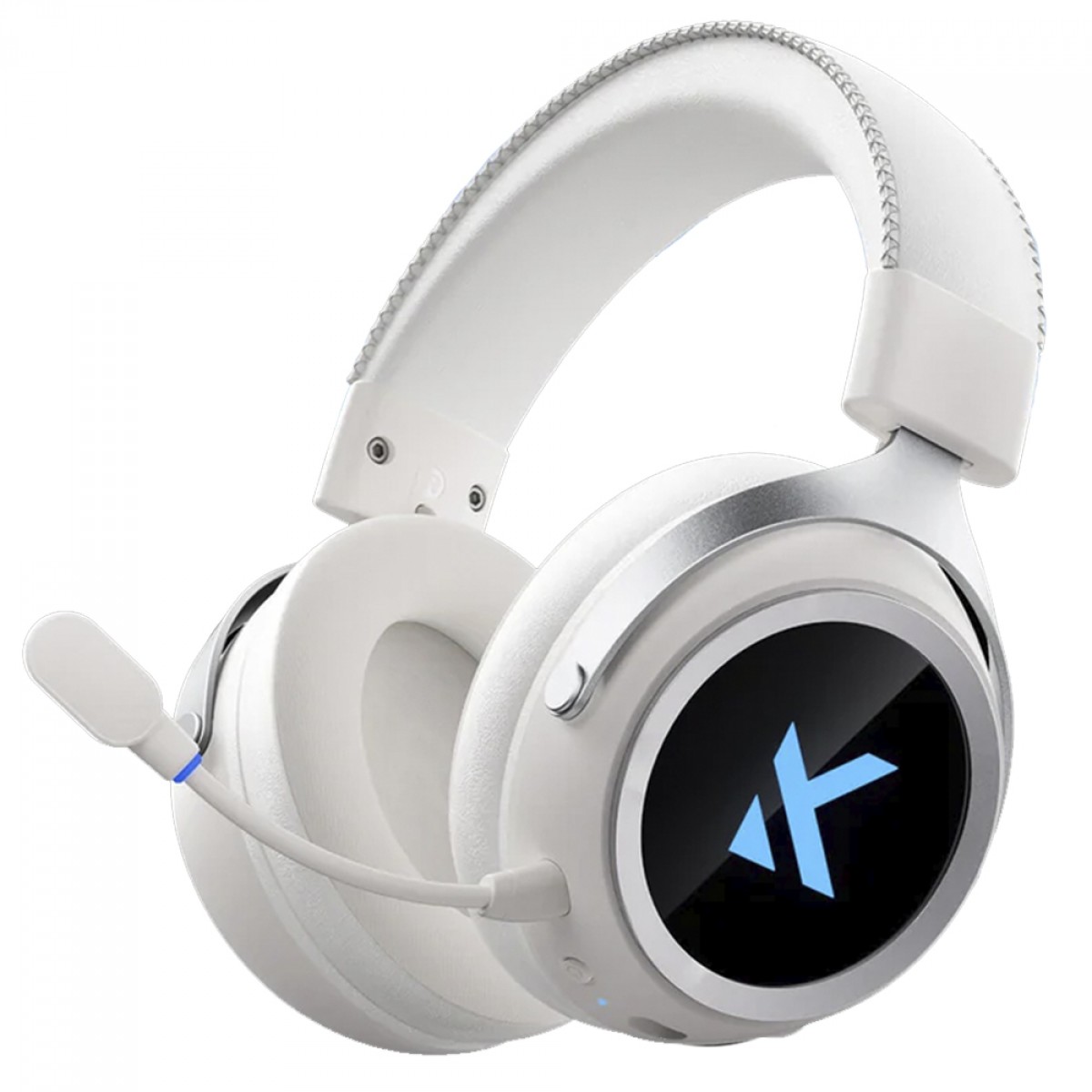 Headset Gamer MCHOSE X9, RGB, Wireless, Bluetooth, Drivers de 53mm, Surround 7.1, Branco, MC-X9-1