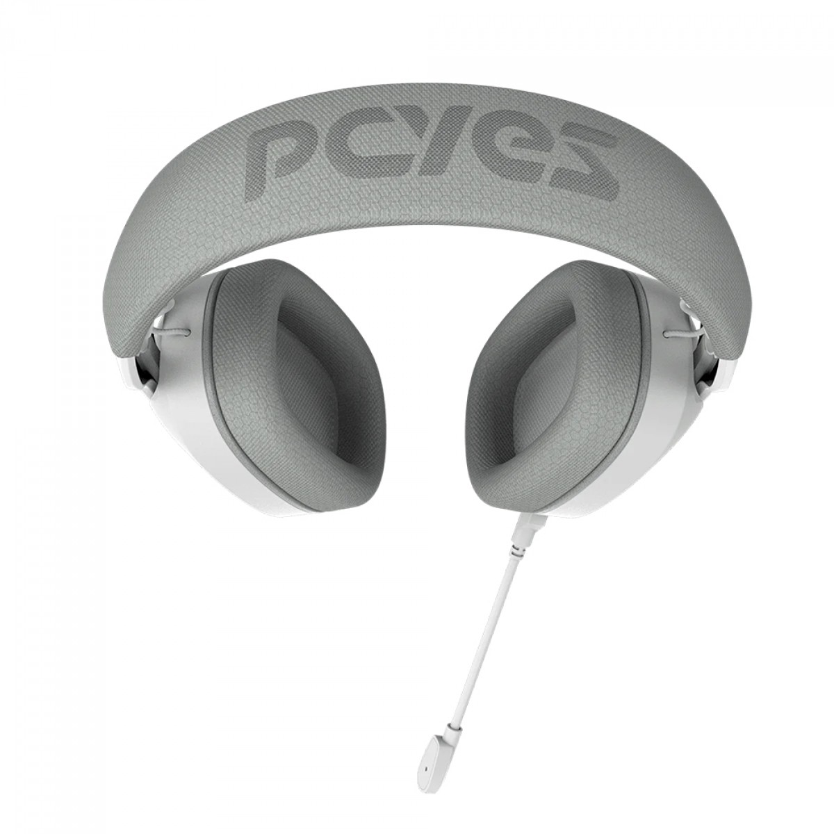 Headset Gamer PCYES Nowy White Ghost, USB, RGB, Drivers de 40mm, Branco, HGNW40WG
