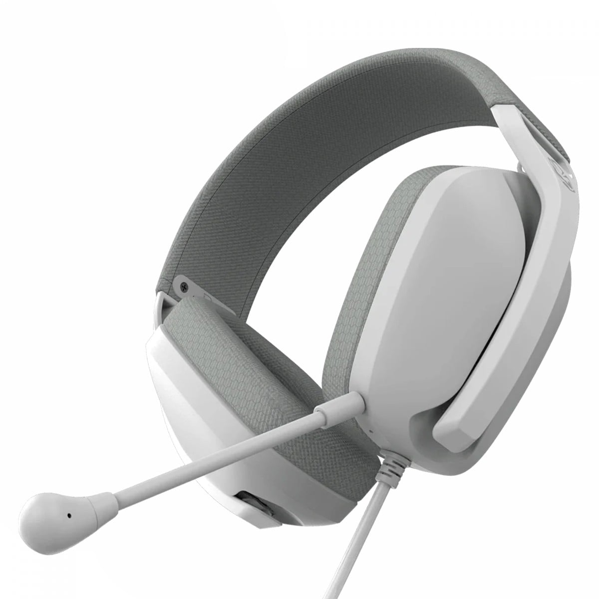 Headset Gamer PCYES Nyra White Ghost, P2 3,5mm, Drivers de 40mm, Microfone Destacável, Branco, HGNYWG