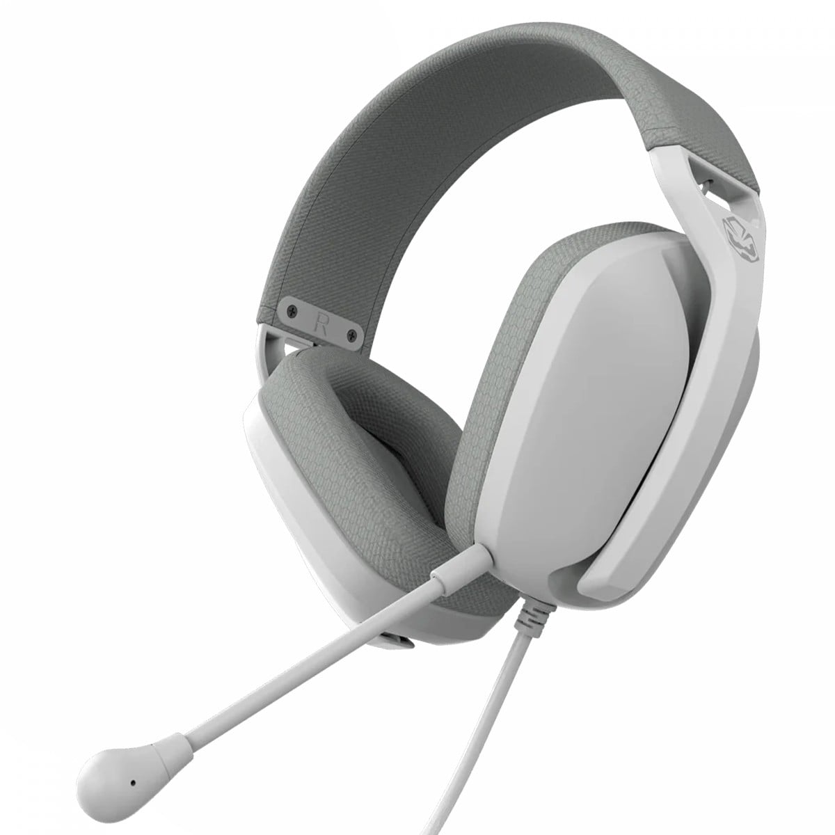 Headset Gamer PCYES Nyra White Ghost, P2 3,5mm, Drivers de 40mm, Microfone Destacável, Branco, HGNYWG