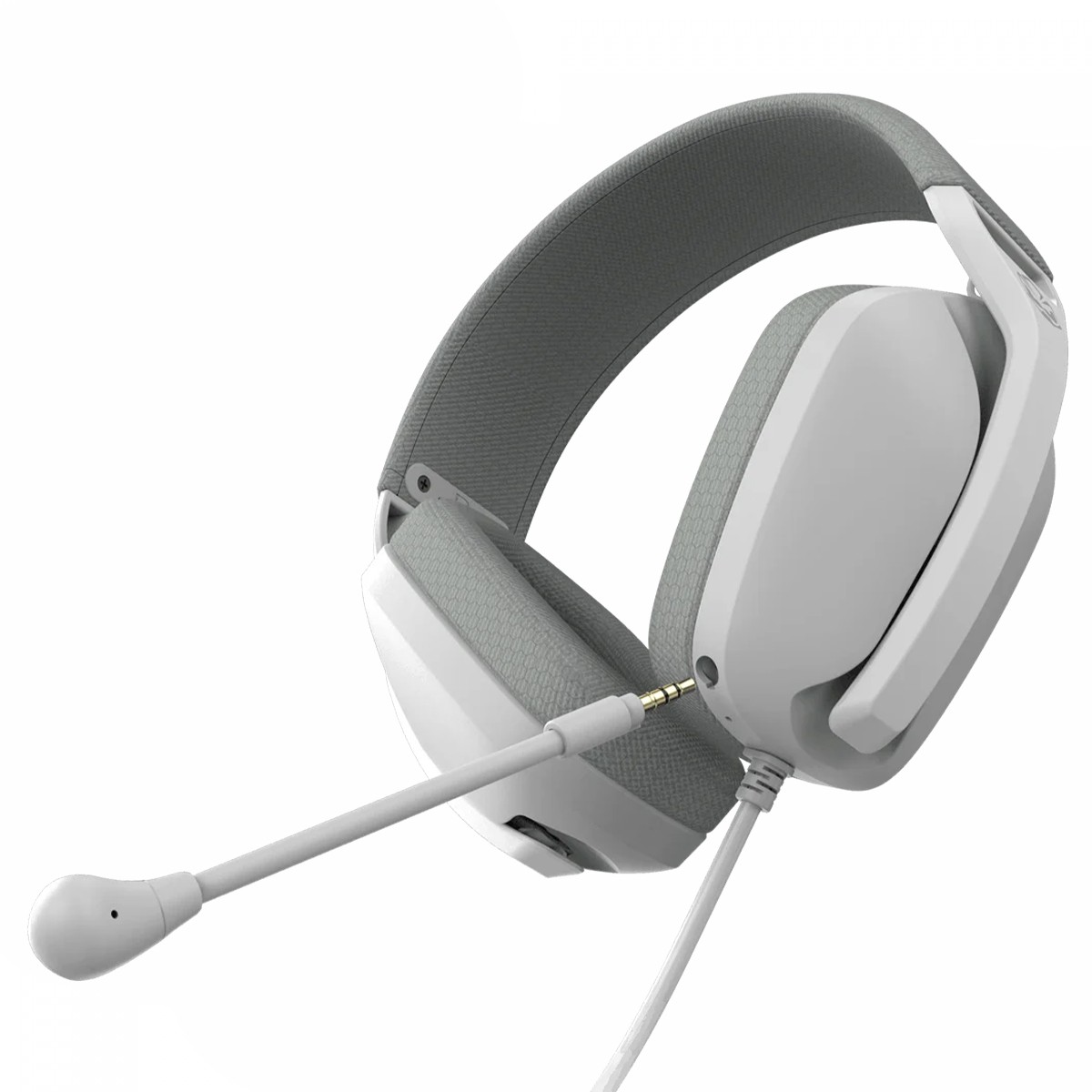Headset Gamer PCYES Nyra White Ghost, P2 3,5mm, Drivers de 40mm, Microfone Destacável, Branco, HGNYWG