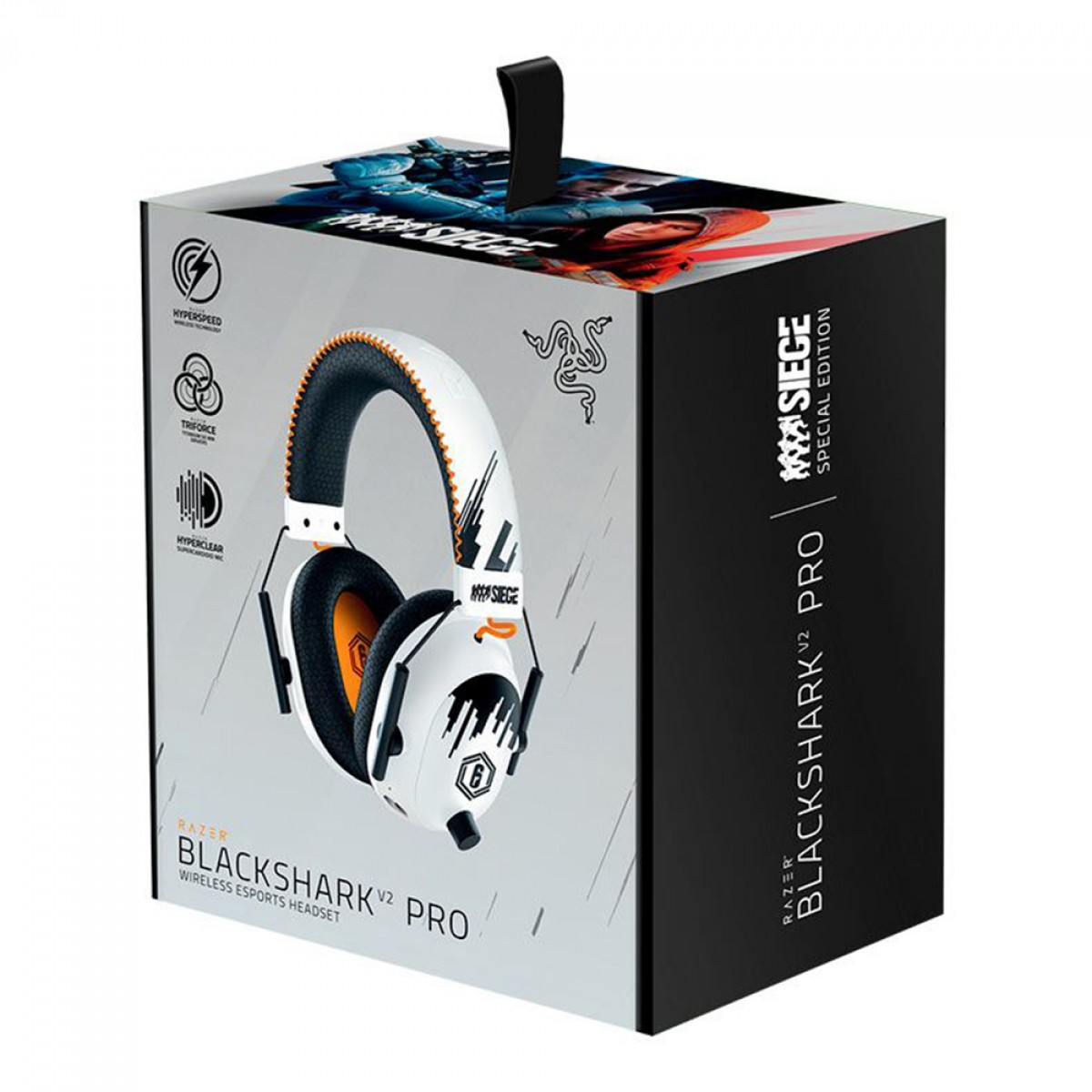 Headset Gamer Razer Blackshark V2 Pro, Six Siege Special Edition, Wireless, Drivers de 50mm, RZ04-03220200-R3M1