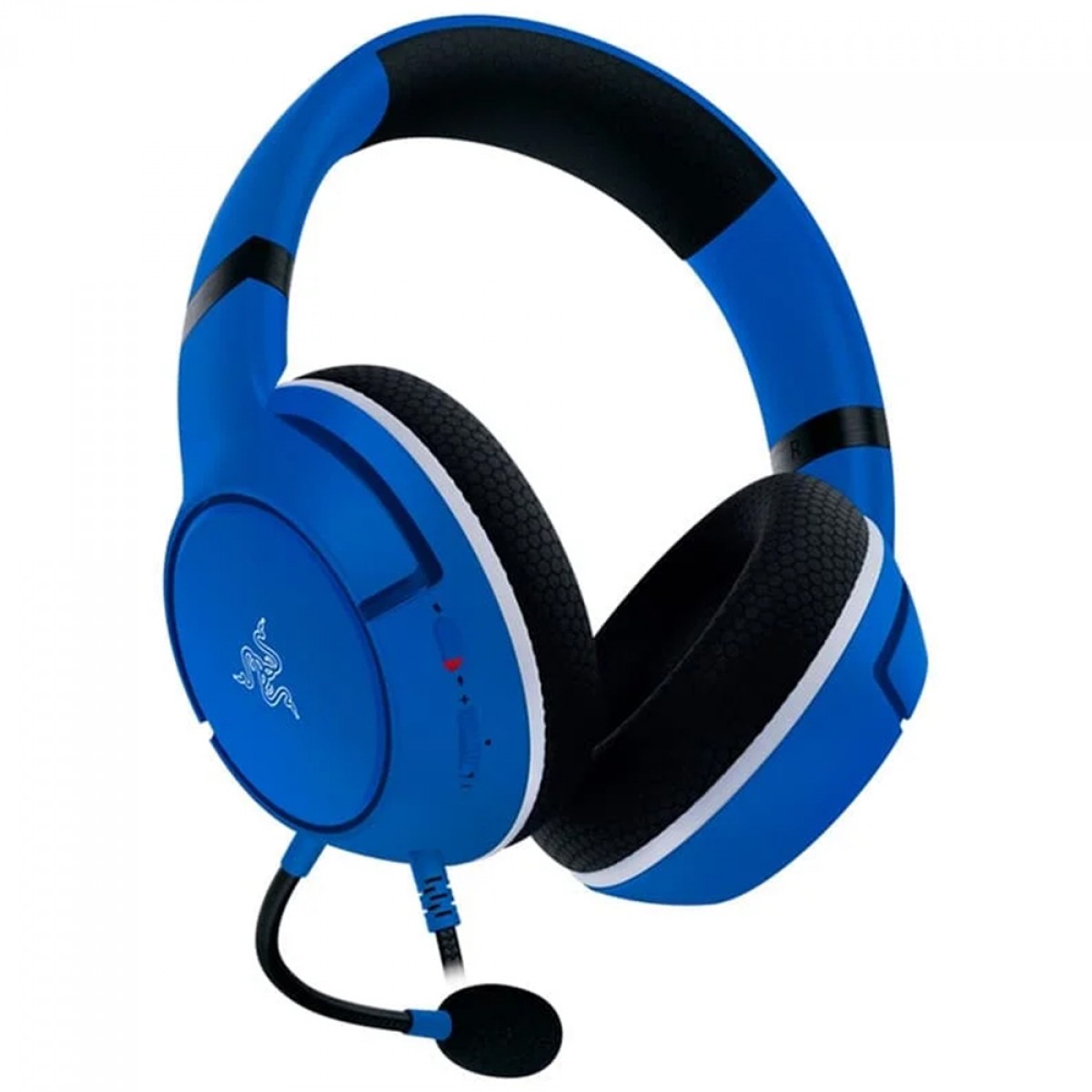 Headset Gamer Razer Kaira X Shock Blue, Para Xbox Series X|S e PC, 3.5mm, Drivers de 50mm, Azul e Preto