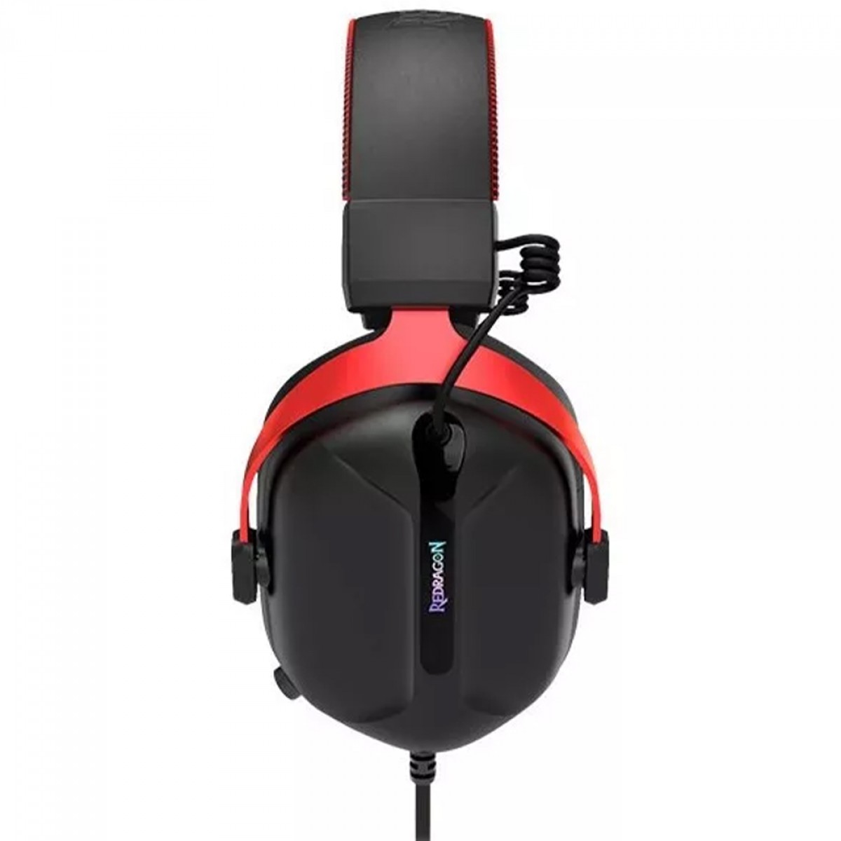 Headset Gamer Redragon Cybill H312, RGB, 7.1 Surround, Drivers de 50mm, USB, Preto e Vermelho  - Open Box