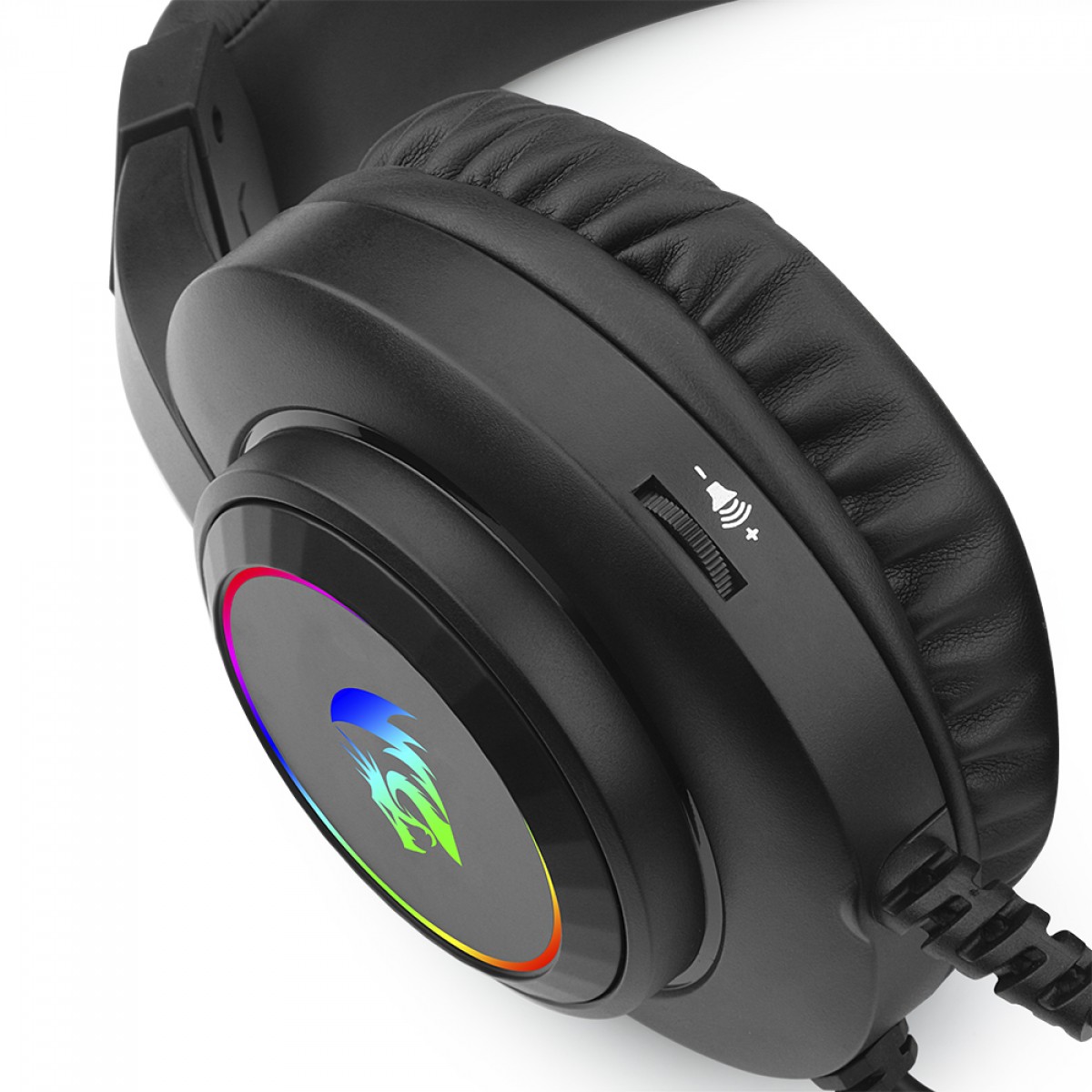 Headset Gamer Redragon Hylas, 3.5mm + USB, Múltiplas Plataformas, RGB, Black, H260RGB