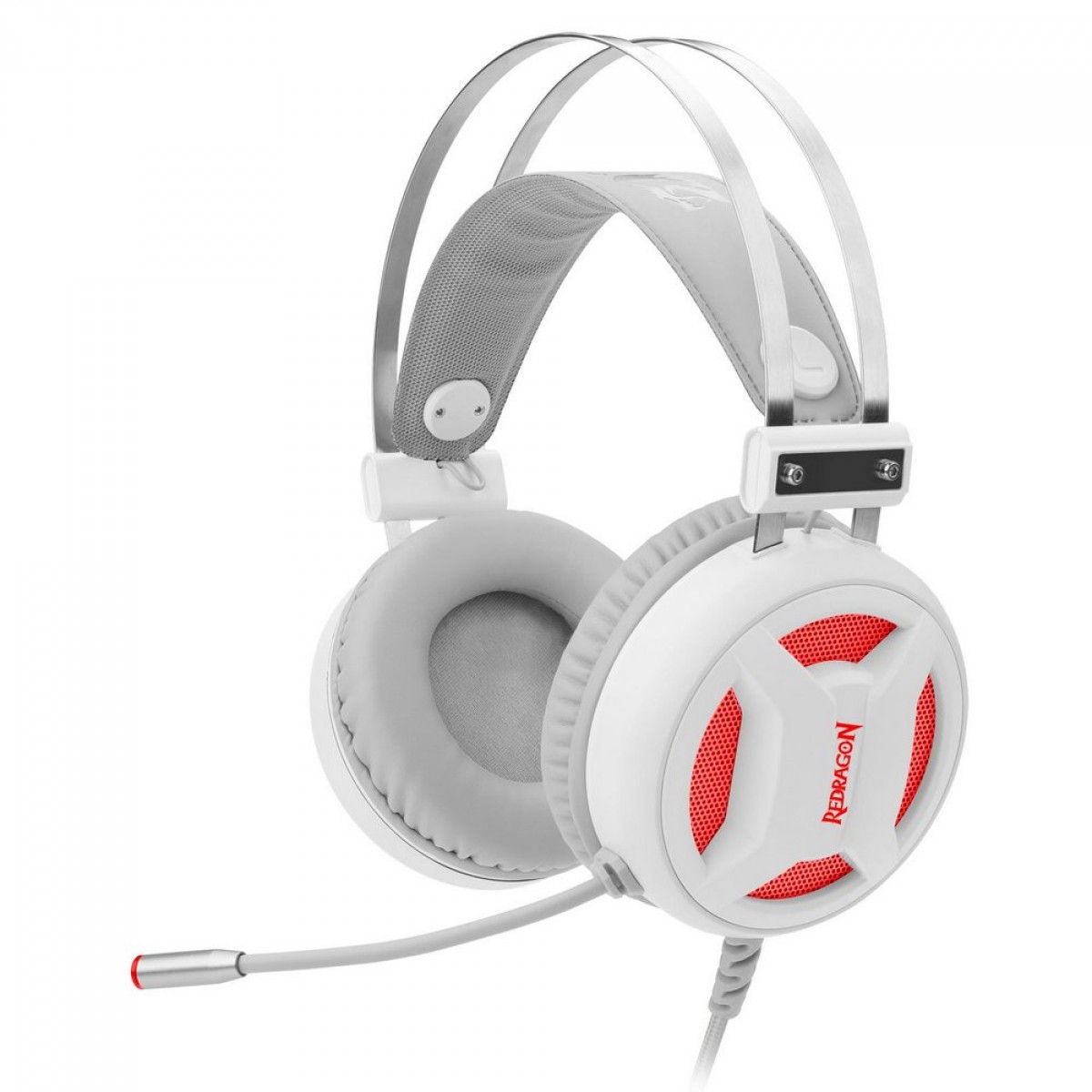 Headset Gamer Redragon Minos H210W, Surround 7.1, White, USB, H210W