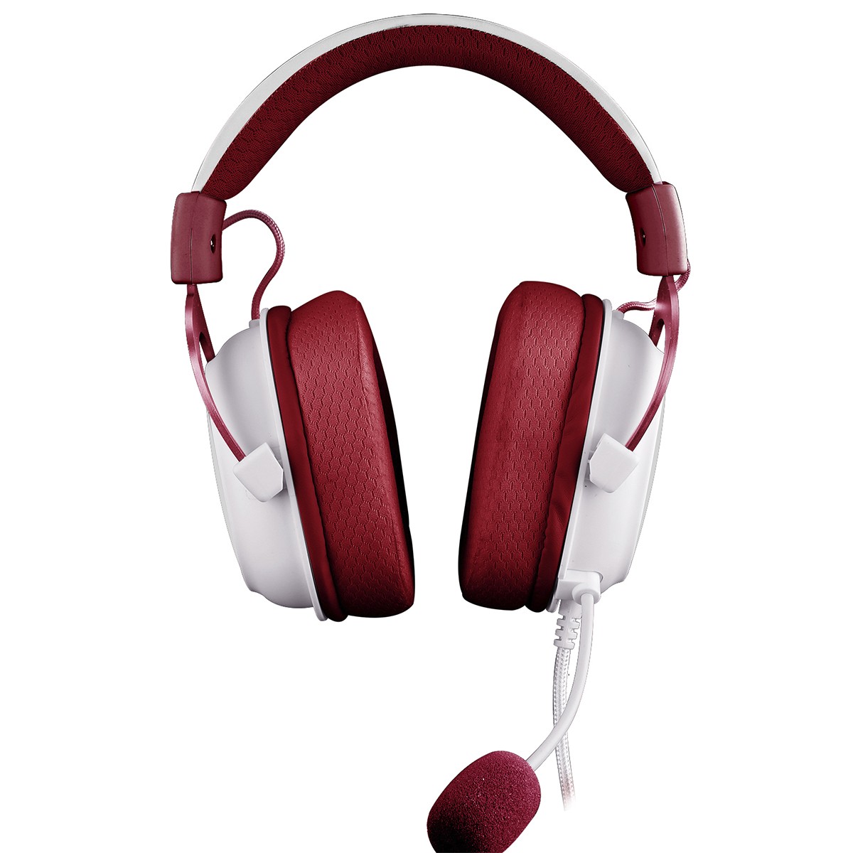 Headset Gamer Redragon Zeus X, USB, Surround 7.1, RGB, White/Red, H510RGB-RED