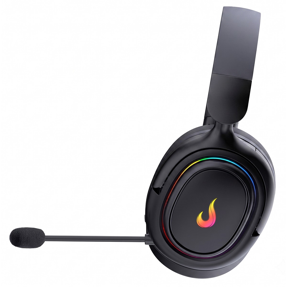 Headset Gamer Rise Mode Nova 01, Drivers de 50mm, Surround 7.1, Microfone Removível, Preto, RM-HS-NV-01-FB
