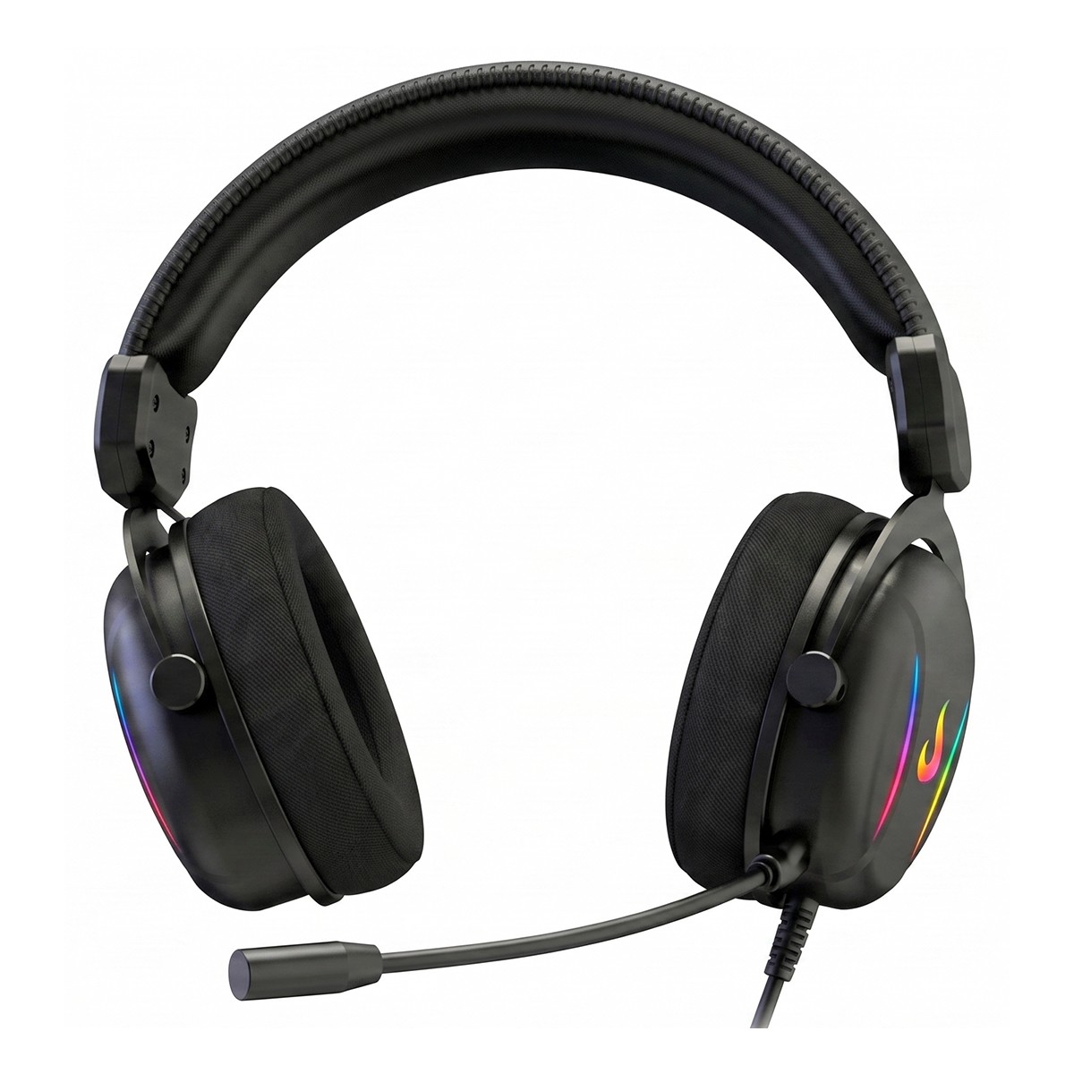 Headset Gamer Rise Mode Nova 02, Drivers de 40mm, Surround 7.1, Microfone Removível, Preto, RM-HS-NV-02-FB