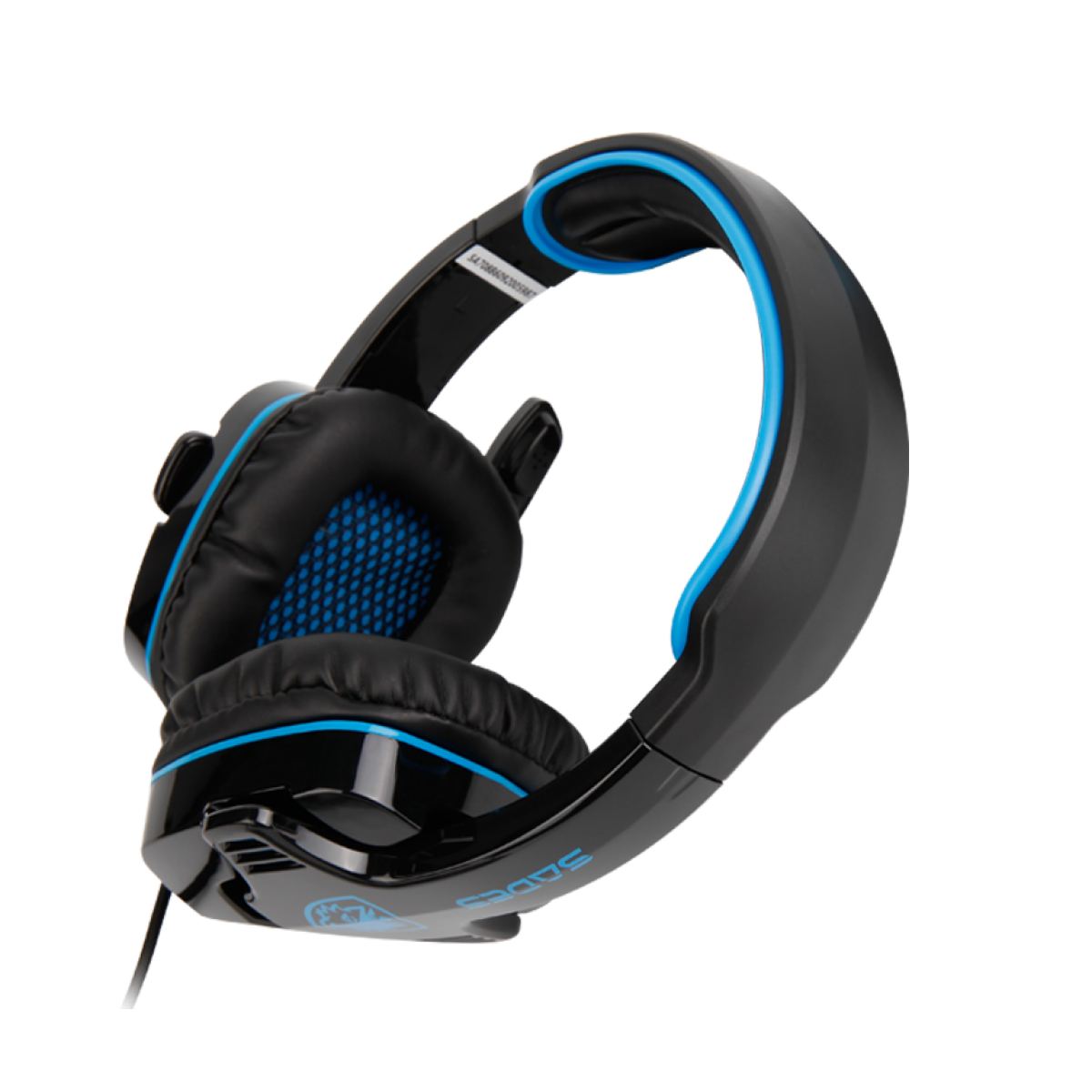 Headset Gamer Sades Sa-901 Wolfang, Stereo, Black/Blue, SA-901