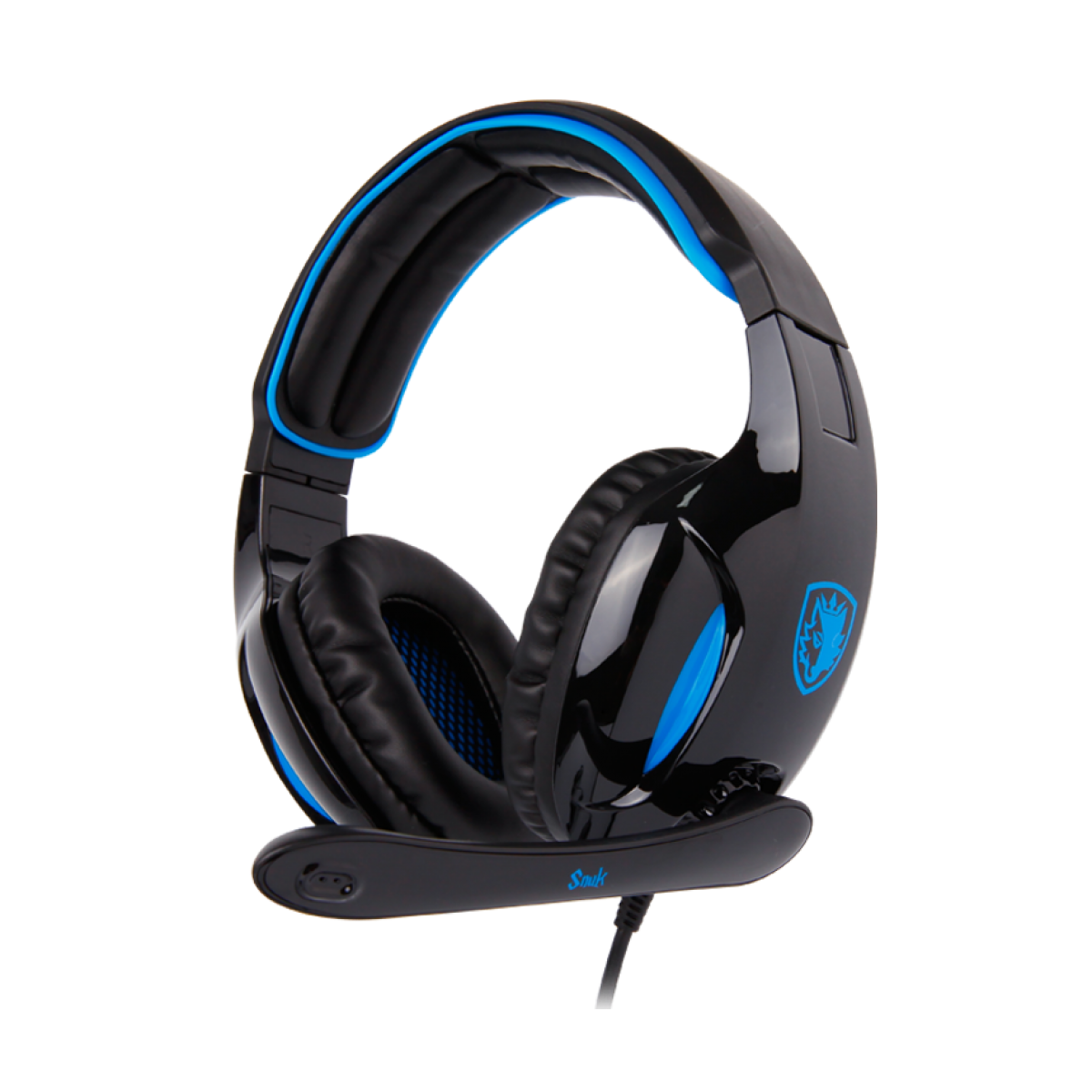Headset Gamer Sades Sa-902 Snuk, Surround 7.1, Black/Blue, Sa-902
