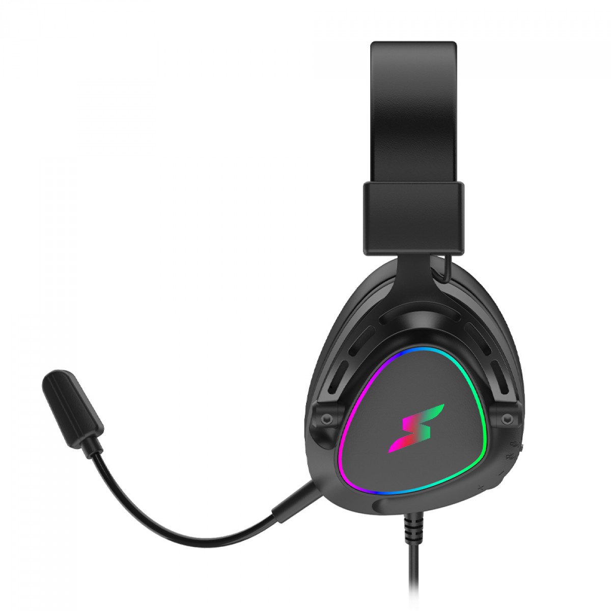 Headset Gamer SuperFrame Sound, Surround 7.1, Drivers de 50mm, RGB, USB, Black, SF-HS-SD7CR3B
