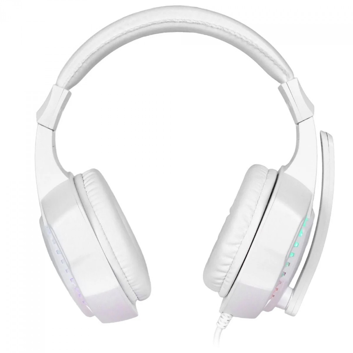 Headset Gamer Vinik Guardian, Rainbow, USB/3.5mm, Drivers de 40mm, Branco, VKHSGGDB