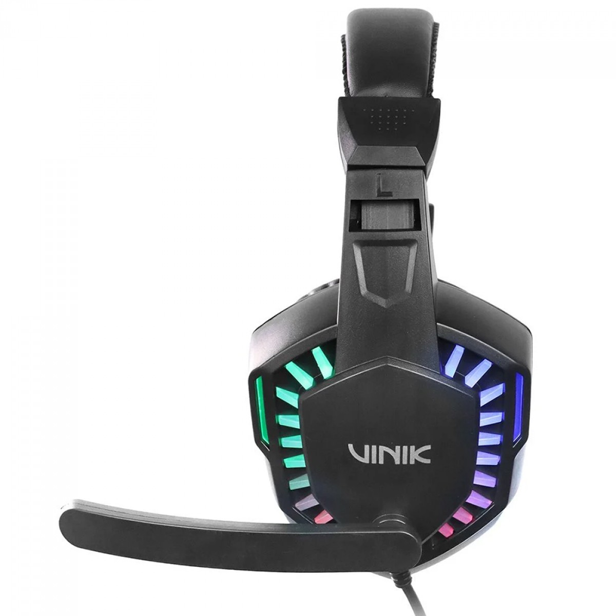  Headset Gamer Vinik Guardian, Rainbow, USB/3.5mm, Drivers de 40mm, Preto, VKHSGGDP
