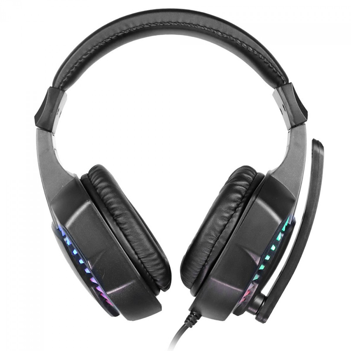  Headset Gamer Vinik Guardian, Rainbow, USB/3.5mm, Drivers de 40mm, Preto, VKHSGGDP