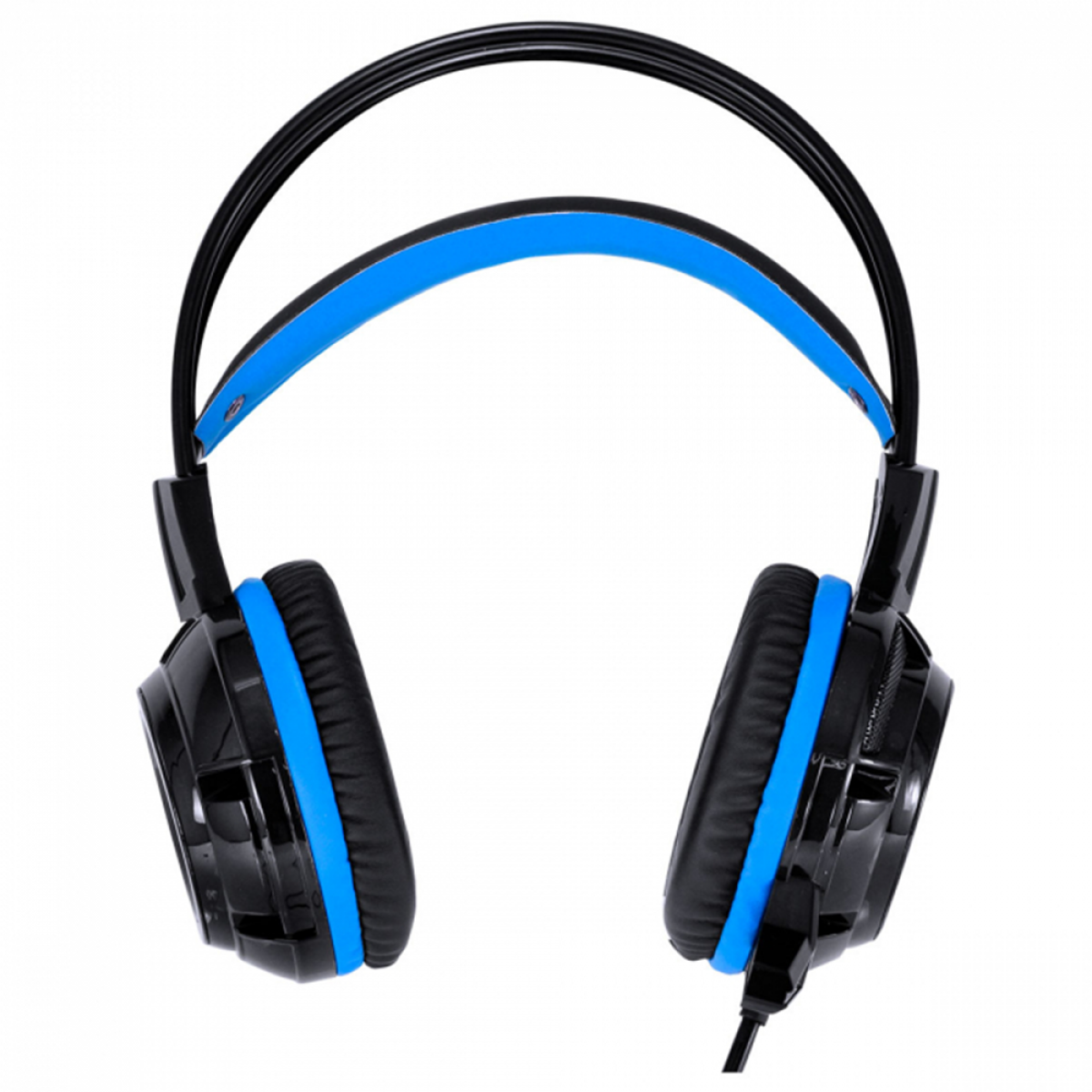 Headset Gamer Vinik Taranis V2, 3,5mm Stereo, Led Azul, Drivers de 40mm, Preto e Azul