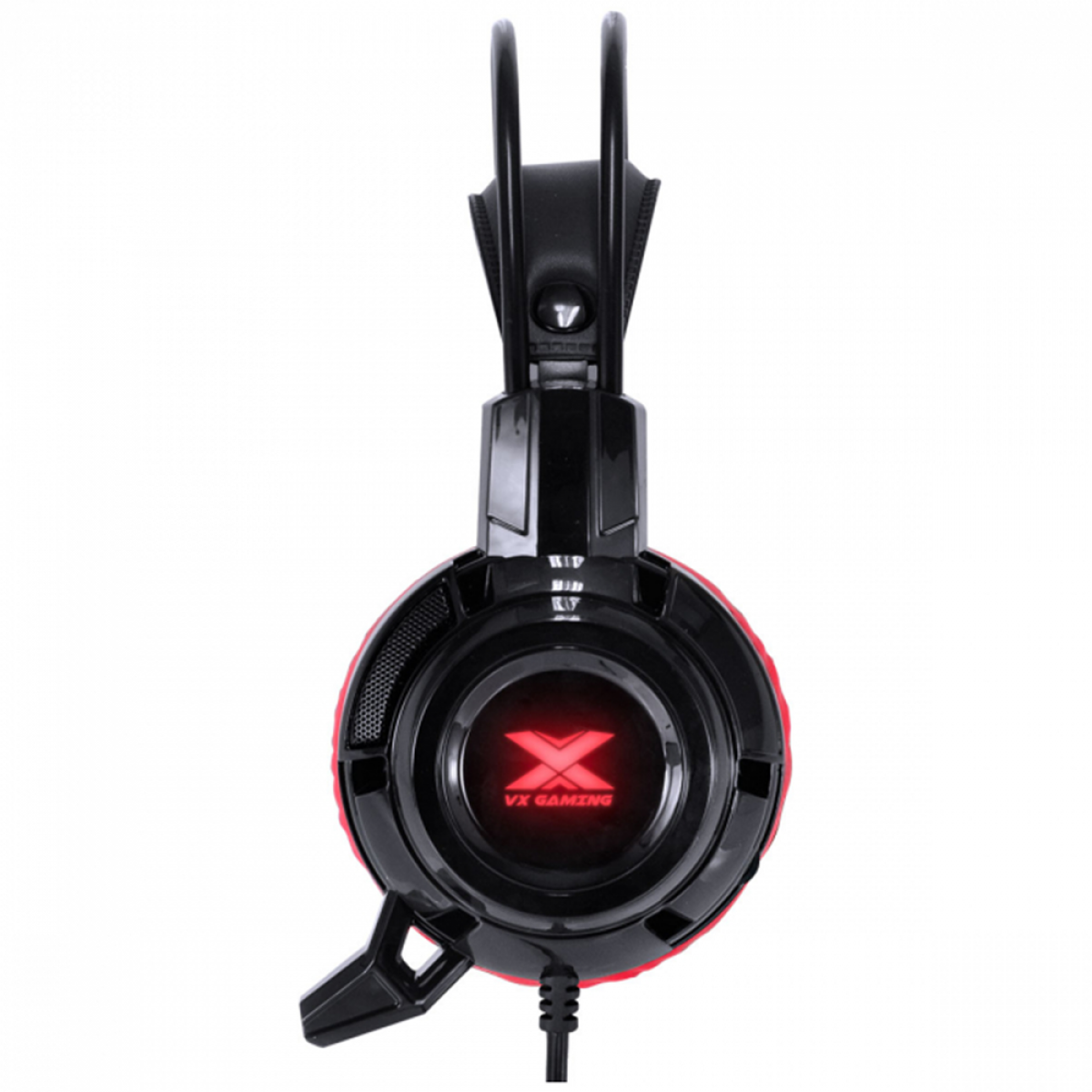 Headset Gamer Vinik Taranis V2, 3,5mm Stereo, Led Vermelho, Drivers de 40mm, Preto e Vermelho