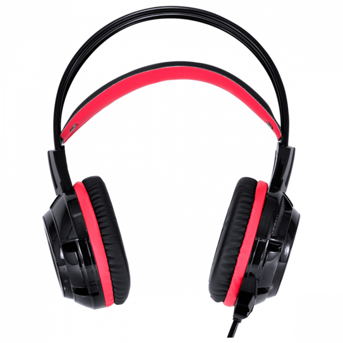 Headset Gamer Vinik Taranis V2, 3,5mm Stereo, Led Vermelho, Drivers de 40mm, Preto e Vermelho