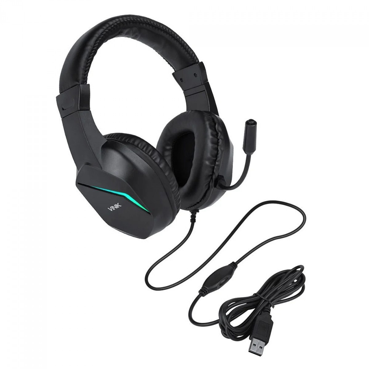 Headset Gamer Vinik V Blade III, USB, Drivers de 40mm, Rainbow, VKHSGVIII