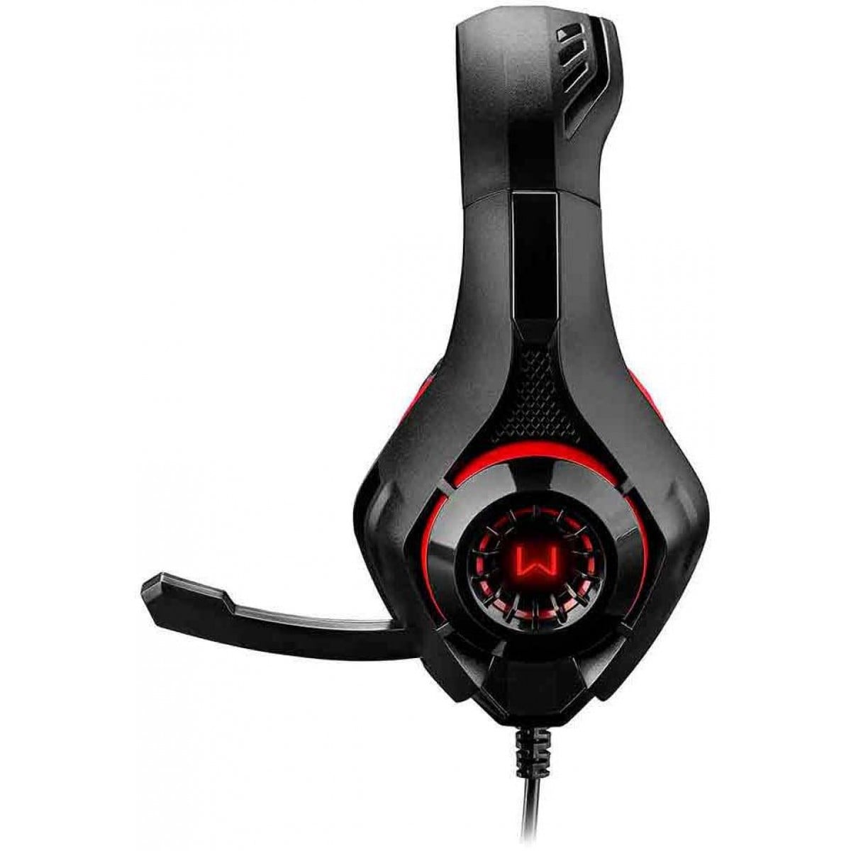 Headset Gamer Warrior Rama Stero, USB/P2, Preto/Vermelho, PH219