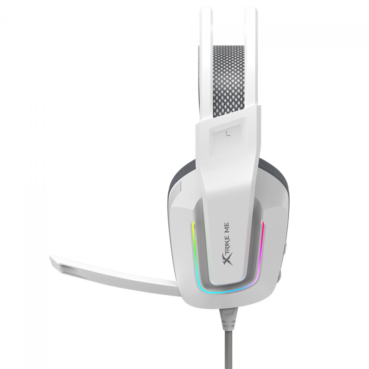 Headset Gamer Xtrike Me GH-712, RGB, Drivers de 50mm, USB + 3.5mm, Branco