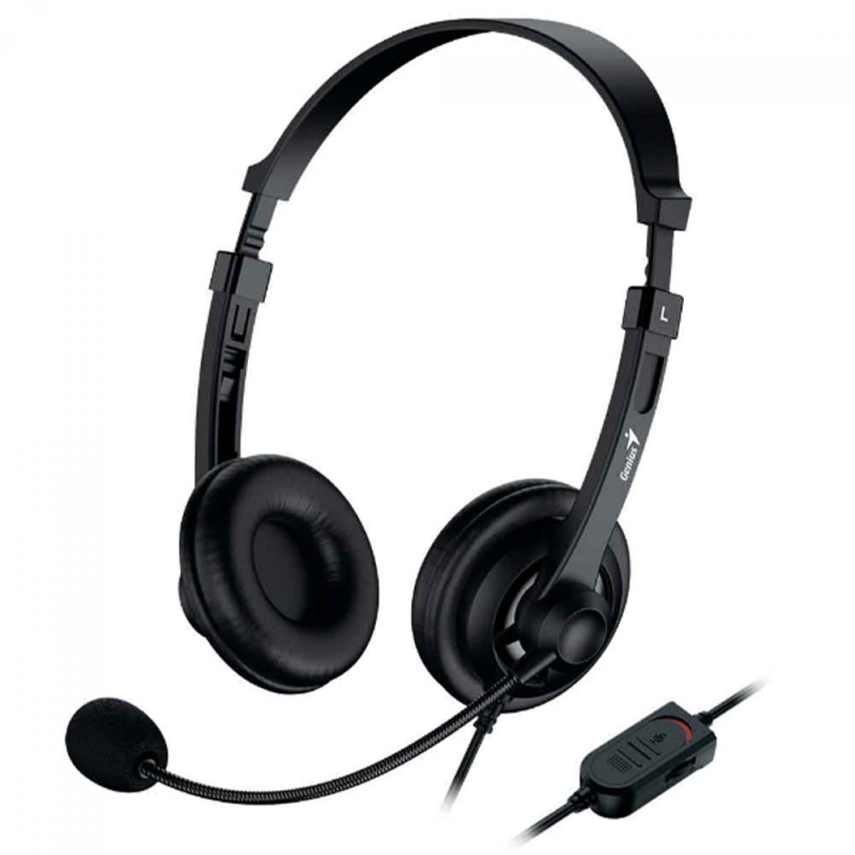 Headset Genius HS-230U, USB, Preto