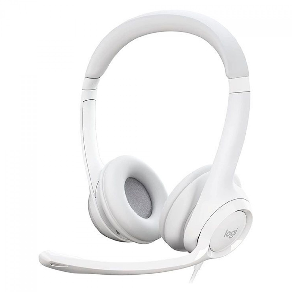 Headset Logitech H390, USB, Branco, 981-001285