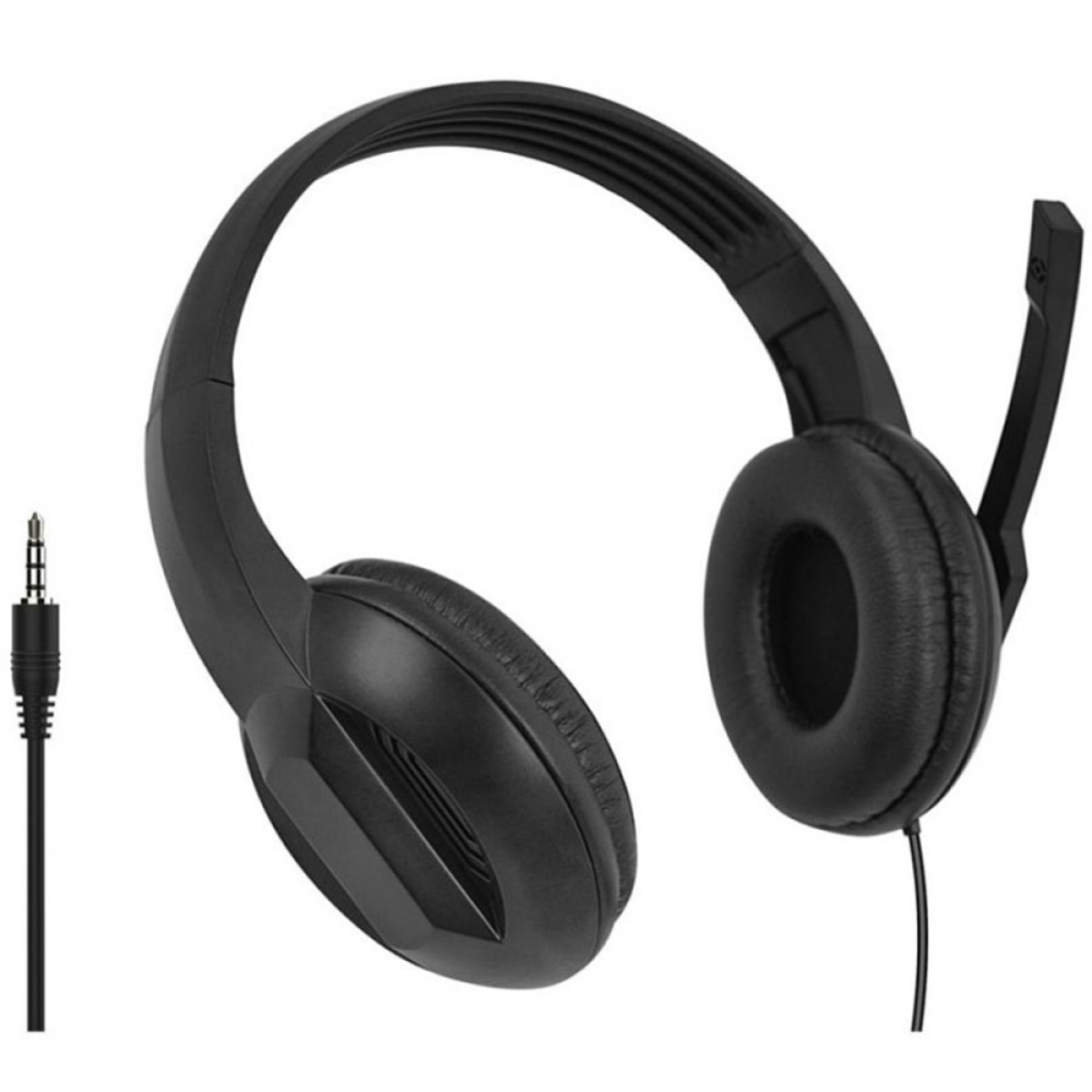 Headset Multilaser Office, P3, Stereo, Drivers 40mm, Black, PH373