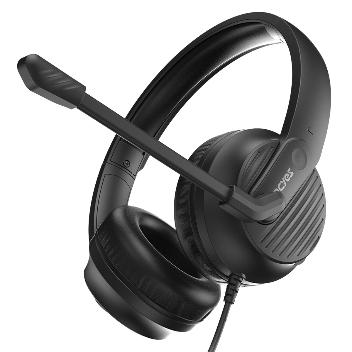 Headset PCYES Comfort, USB, Drivers de 40mm, Preto, CM500