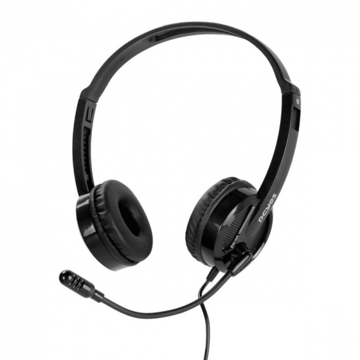 Headset PCYES HB300, Drivers de 30mm, 3.5mm, Black