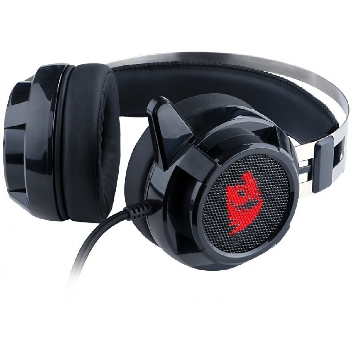 Headset Redragon Siren H301, USB + P2, Led, Black
