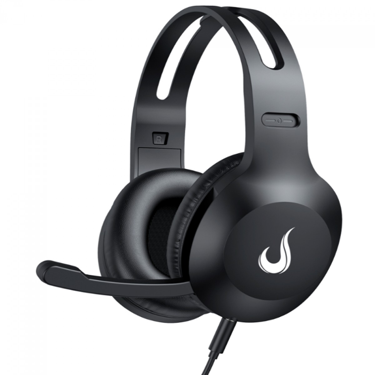 Headset Rise Mode Office 03, Drivers de 40mm, Com Microfone, Preto, RM-HS-OF-03-FB