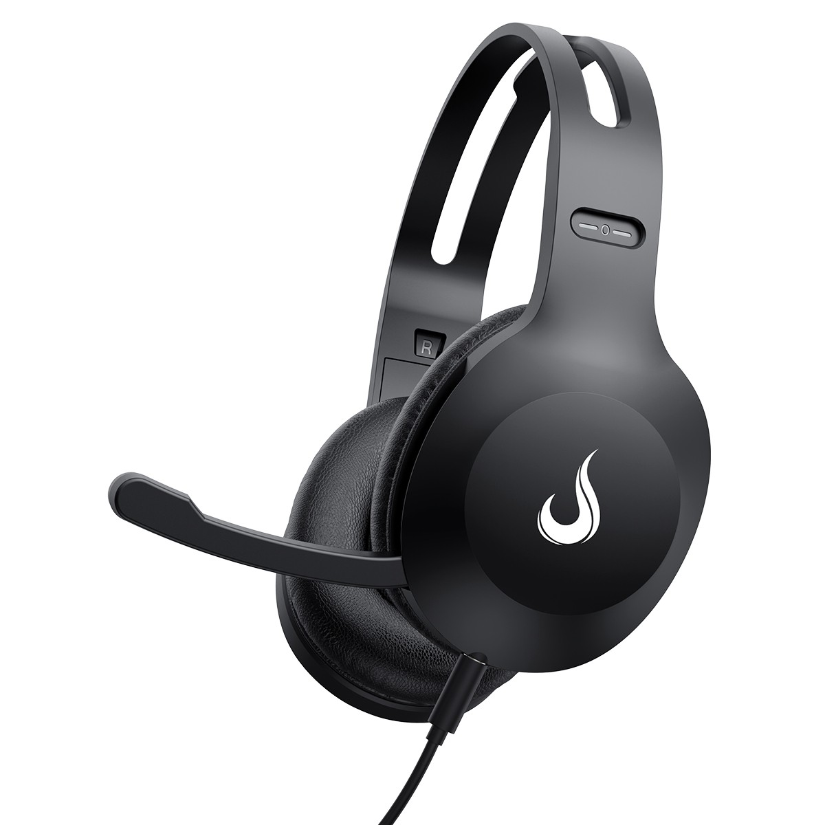 Headset Rise Mode Office 03, Drivers de 40mm, Com Microfone, Preto, RM-HS-OF-03-FB