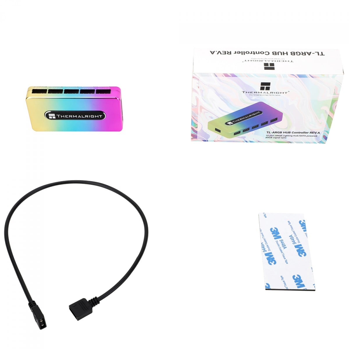 Hub Controladora De Ventoinhas Thermalright, ARGB, 5V/3Pin