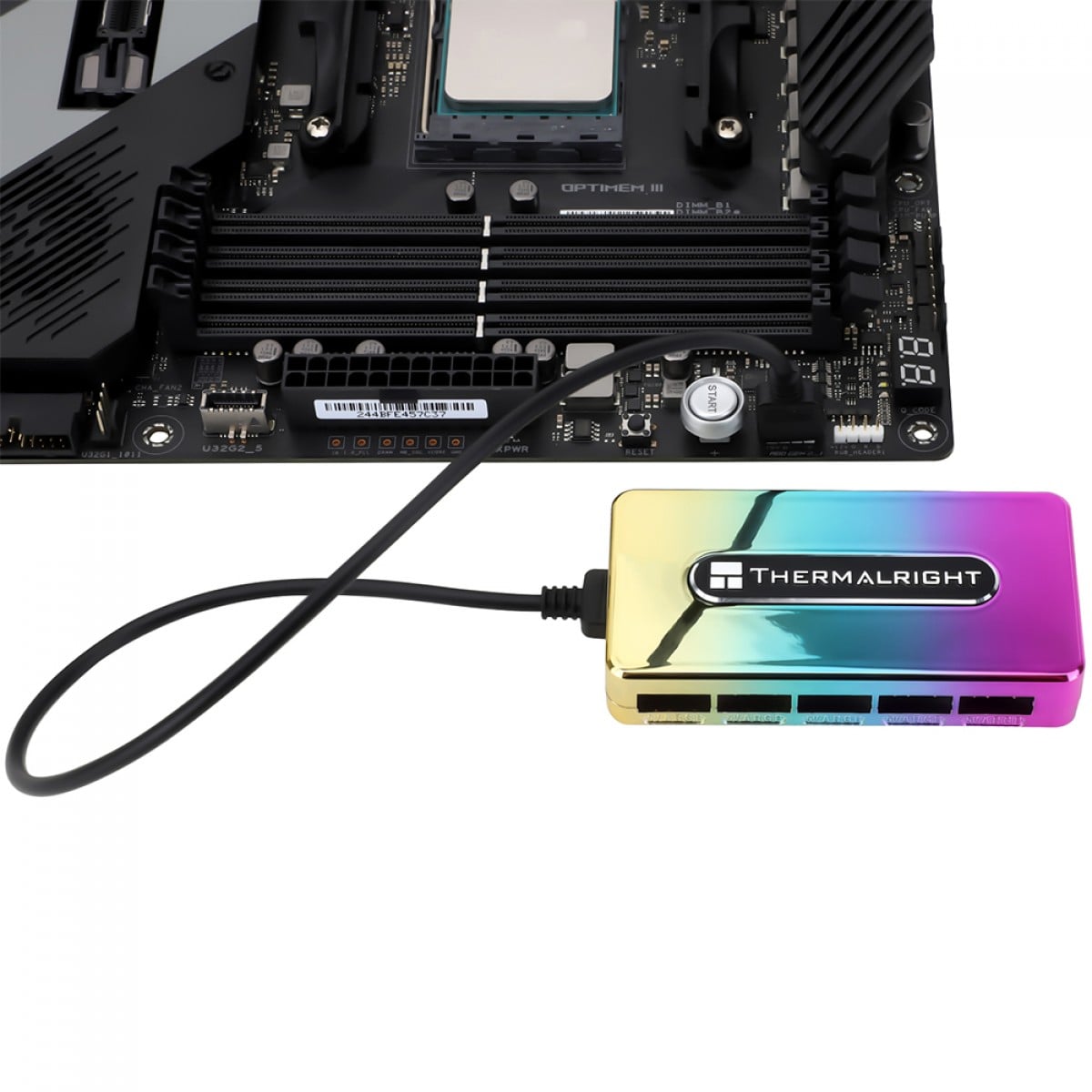 Hub Controladora De Ventoinhas Thermalright, ARGB, 5V/3Pin