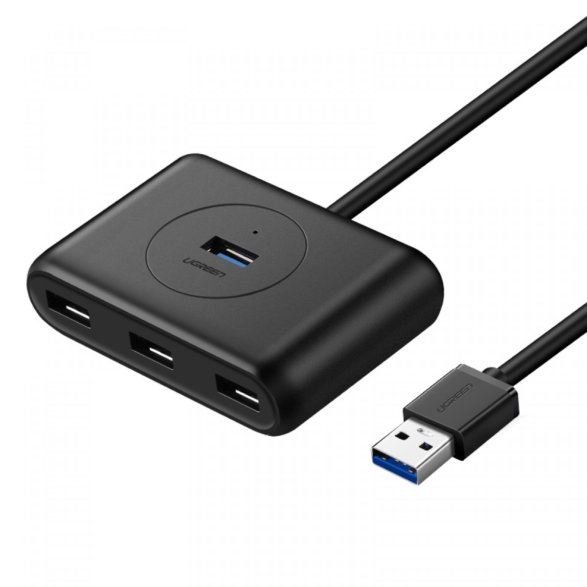 Hub USB 3.0 Ugreen, 4 portas, Plug and Play, Preto, CR113, 20290 