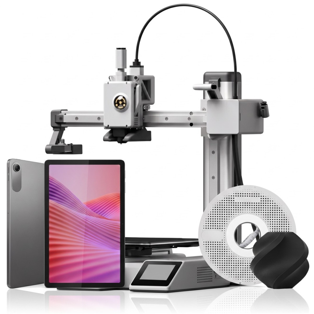 Impressora 3D Bambu Lab A1 Mini + Filamento Bambu Lab PLA Lite, 1kg + Tablet Lenovo Tab 10.1 64GB, 4GB de RAM