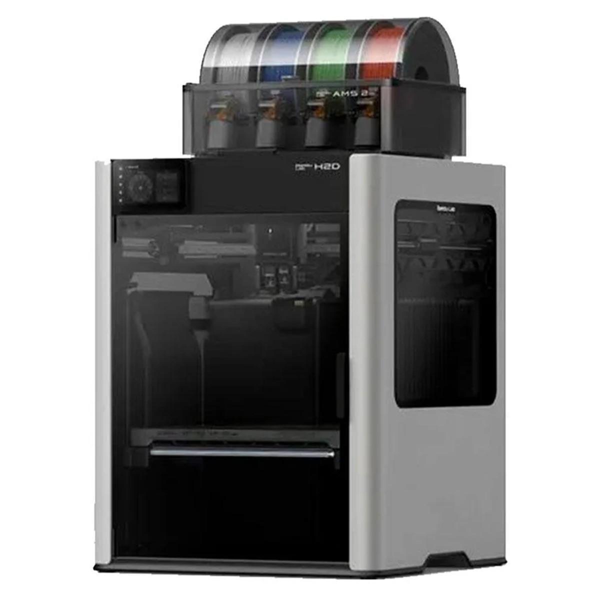 Impressora 3D Bambu Lab H2D 110V + AMS 2 PRO (Kit), Área de Impressão 350x320x325mm, Alta Velocidade, PF003-D+SA007-LV1