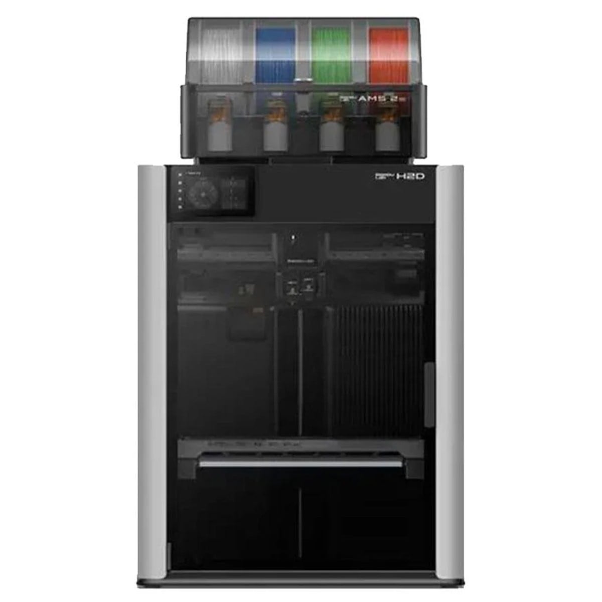 Impressora 3D Bambu Lab H2D 110V + AMS 2 PRO (Kit), Área de Impressão 350x320x325mm, Alta Velocidade, PF003-D+SA007-LV1